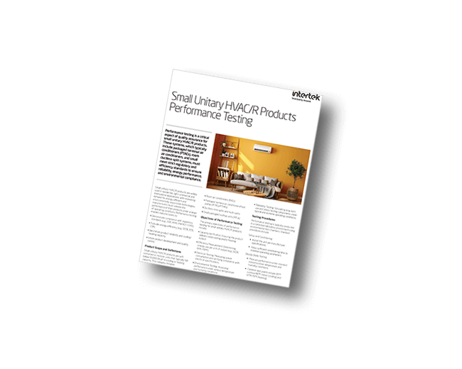 Small Unitary HVAC/R Performance Testing | Fact Sheet