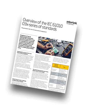 Overview of the IEC 61010 03x-series of Standards | Fact Sheet