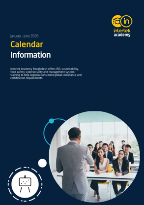 Intertek Academy Bangladesh training calendar, January–June 2026