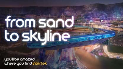 Rendering of futuristic city